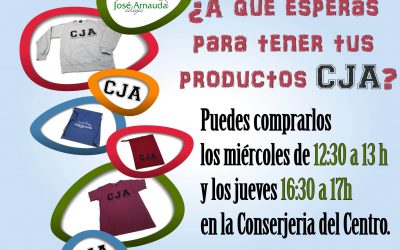 Venta de camisetas, sudaderas y bolsitas de desayuno