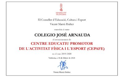 Un any més rebem el certificat CEPAFE